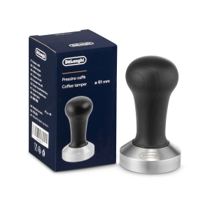 Černé pěchovadlo na kávu Delonghi