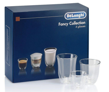 Sada sklenic DeLonghi cappuccino,latte, espresso 6 kusů DLSC302