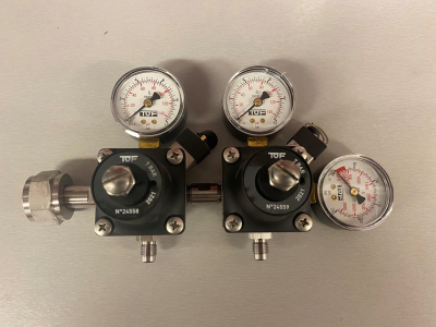 Redukční ventil CO2, 1 + 2 (7 bar)