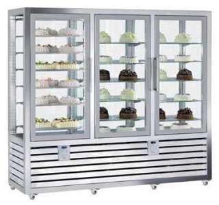Kombinovaná chladící a mrazící vitrína QPG 1300 S/S/R