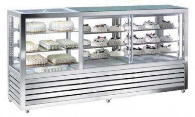 Kombinovaná chladící a mrazící vitrína QPG 2200 V/S